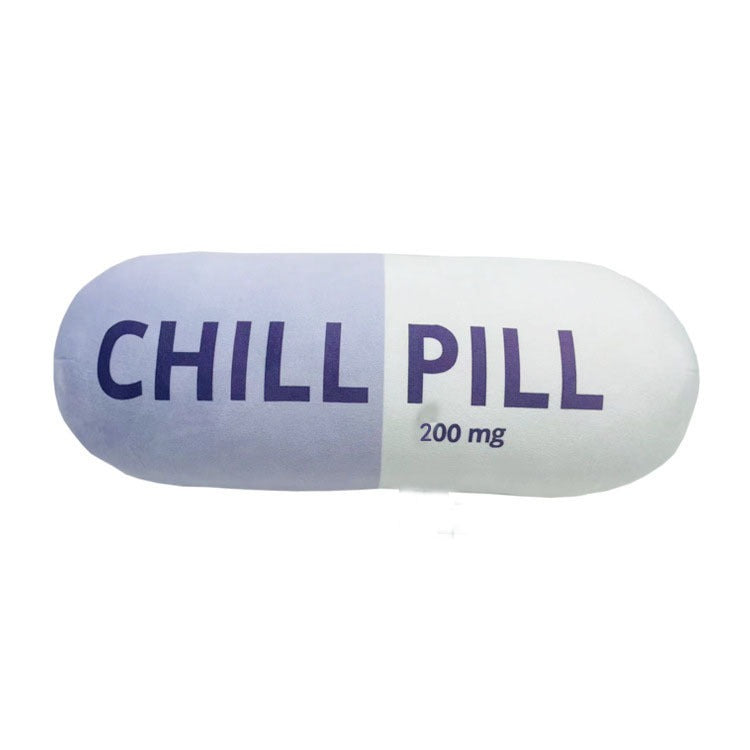 Soft Cute Pill-Shaped Sofa Cushion Pillow
