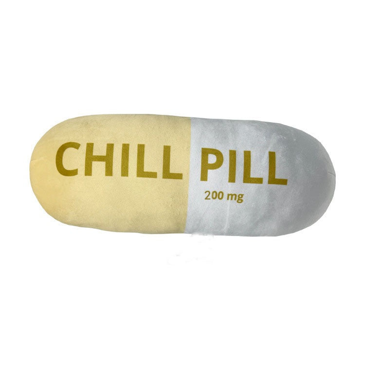 Soft Cute Pill-Shaped Sofa Cushion Pillow