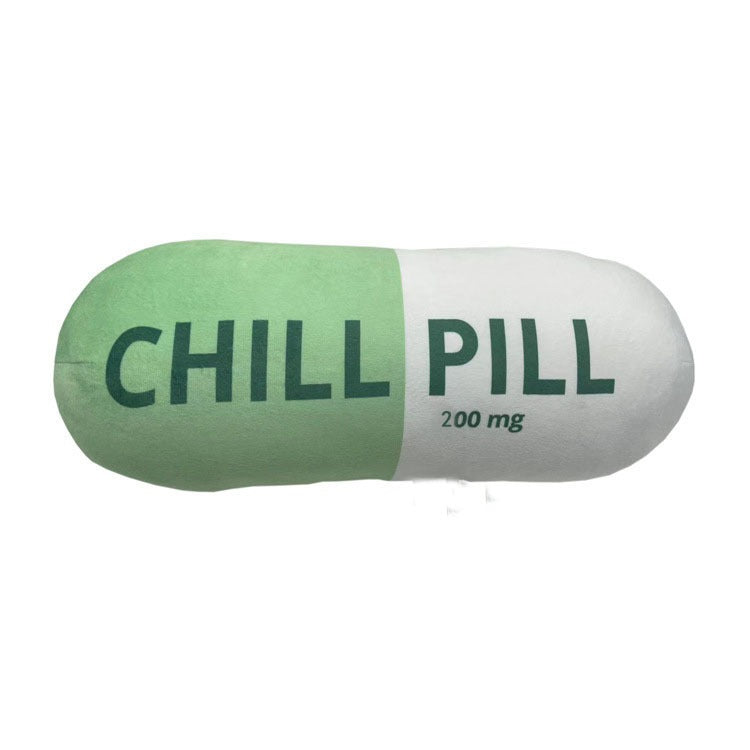 Soft Cute Pill-Shaped Sofa Cushion Pillow