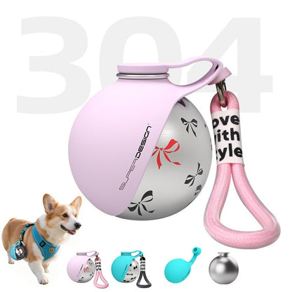 Portable Dog Stainless Steel Water Bottle