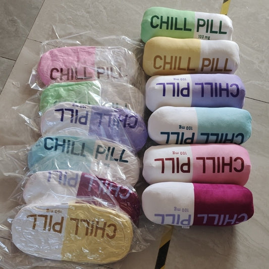 Soft Cute Pill-Shaped Sofa Cushion Pillow