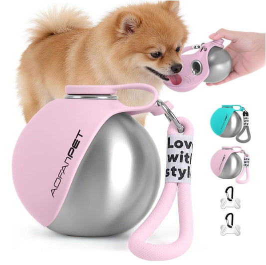 Portable Dog Stainless Steel Water Bottle
